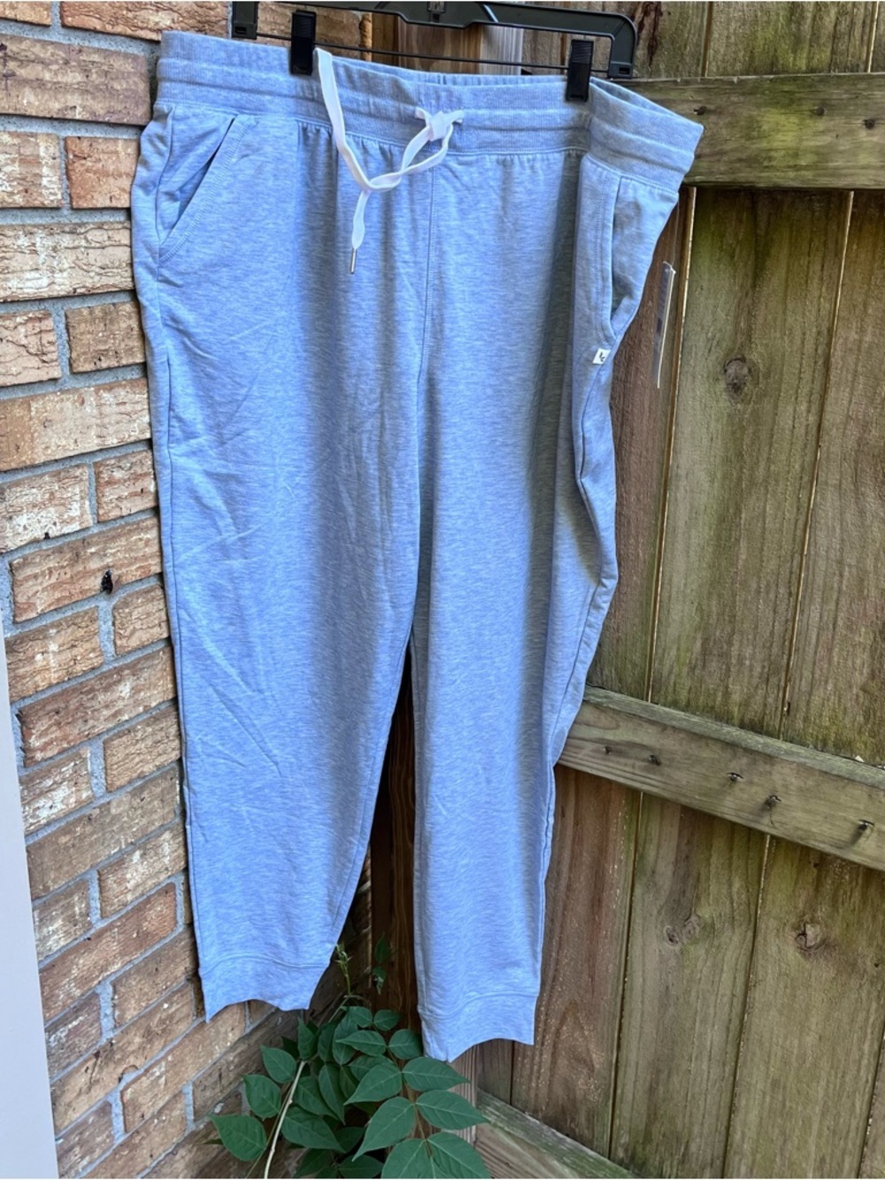 Koolaburra Light Gray/Blue Drawstring Jogger Pants